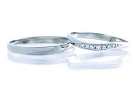 ペアリング　結婚指輪　プラチナ585ｋ　5万円台